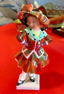 Royal Doulton England 5" "Pearly" Figurine  Depicts  A London Pearly Queen - Image 1 of 4