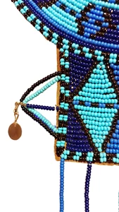 Vintage authentic Maasai ceremonial beaded necklace. In good condition - Picture 1 of 8