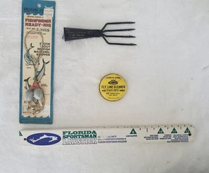 Vintage Angelausrüstung 4 Artikel Angeln Spear Ready-Rig Line Cleaner Lawstick - Bild 1 von 21