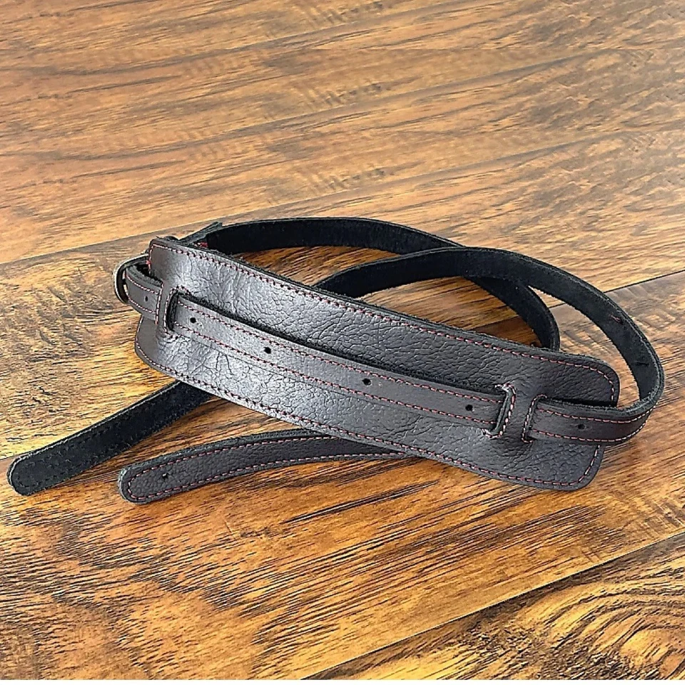 Vintage Leather Guitar Strap - Black - GS1 - Image 1 of 1