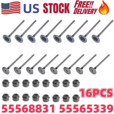 Engine Intake ＆ Exhaust Valves for 1.4L 11-15 Chevrolet Cruze 55568831 55565339 Foto 1 de 4