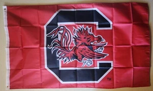 South Carolina Gamecocks NCAA Football Flag Double Side Print 3x5 Ft W/ Grommets - Picture 1 of 3
