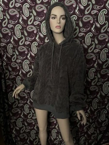 Suéter con capucha gris estilo esponjoso Shein para mujer 2XL - Imagen 1 de 11