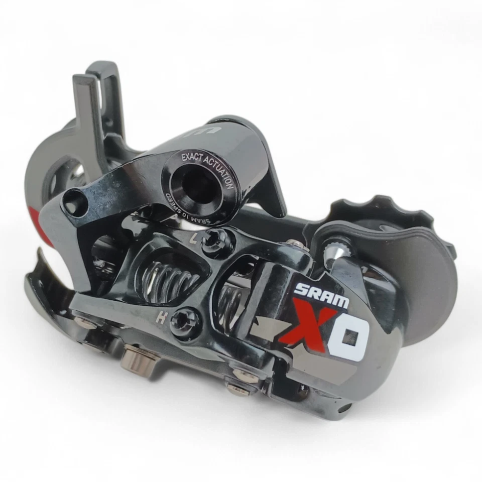 SRAM XO 10 速 NOS 后变速器 复古 MTB 黑色 罕见 — 第 1/4 张图片