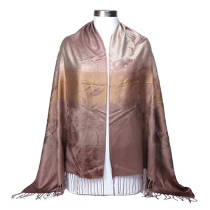 Women Printed Scarf Stole with Fringe Long Scarves Shawl Wrap for Ladies Girls - Picture 1 of 6