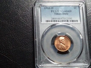1960 D Small Date Lincoln One Cent PCGS MS66rd - Picture 1 of 4