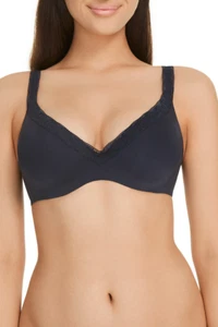 Berlei Ladies Barely There Luxe T-Shirt Underwire Bra size 10D Colour Navy - Picture 1 of 4