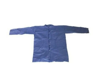 Condor 26W857 Disposable Lab Coat Blue Unisex Size 5XL Chemistry Medical NEW PPE - Image 1 of 3