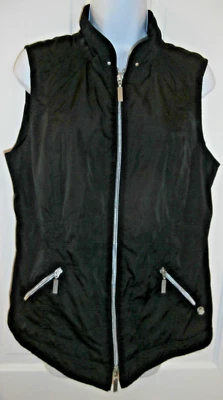 Bonita Women Black lightweight Vest size 40 zipper front pockets Nice - Image 1 of 4