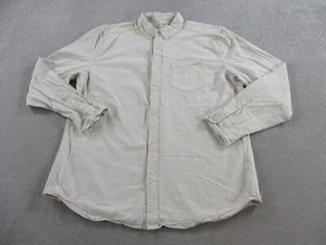 Line of Trade Shirt Mens Extra Large Natural Beige Speckled Stretch Button Up - Picture 1 of 10