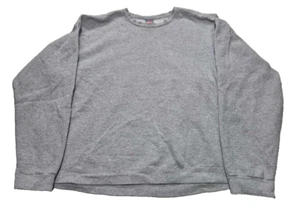 Hanes Felpa Maglione Donna Grigio Manica Lunga Taglia L - Foto 1 di 9