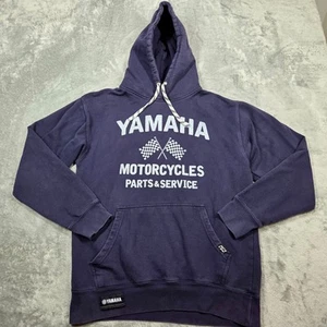 Yamaha Factory Effex Hoodie Mens Medium Navy Blue Motorcycle Parts & Service - Picture 1 of 9