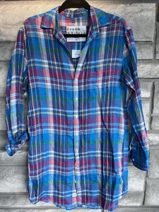 Frank & Eileen Mary Shirt Dress Womens XS Long Sleeve Button Down 100% Linen 320 - Picture 1 of 4