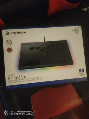 Controle óptico de arcade RAZER KITSUNE com todos os botões para PS5 - Preto - Imagem 1 de 2