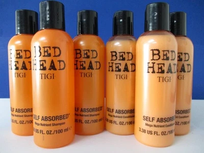 Tigi Bed Head Self Absorbed Shampoo & Conditioner 3.38 oz TRAVEL SIZE (Lot of 6) - Image 1 of 2