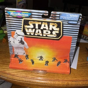 Star Wars Micromachines Imperial Stormtroopers (Striped / Orange Card ) Rare - Picture 1 of 3