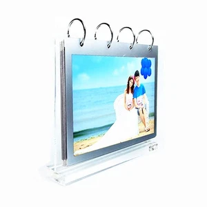 5x7 Horizontal Clear Acrylic Display Sign Holder,7 PVC Page Refills,Sign Stan... - Picture 1 of 7