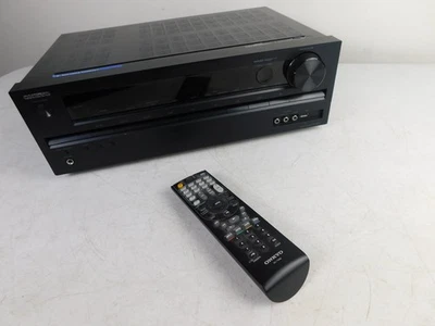 VTG Onkyo HT-R391 5.1-CH AV Receiver Theater Surround Sys as is PARTS powers on - Image 1 of 4