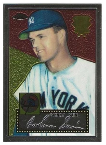 Topps 2002 cromo 1952 reimpresiones #16 Johnny Sain New York Yankees BV $4 inserto - Imagen 1 de 1