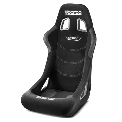 Sparco Sprint + Steel Frame Seat, Size Standard (Black) - FIA 8855-1999 Approved