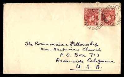 Mayfairstamps Nigeria to Oceanside CA Cubierta aau_91759 Foto 1 de 2