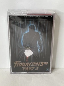 FRIDAY THE 13TH Part 3 III Audio Red/White Cassette Horror Soundtrack New - Picture 1 of 6