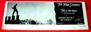 Three Degrees This Is The House Vintage ORIGINAL 1986 Press/Mag ADVERT 9"x 3" - Picture 1 of 3