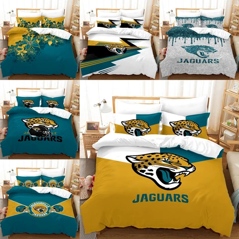Jacksonville Jaguars 3Pcs Bedding Set Duvet/Comforter Cover with Pillowcases Cover