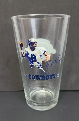The Farewell Texas Stadium 1971-2008 Miller Lite Cowboys Troy Aikman Glass NFL Cover