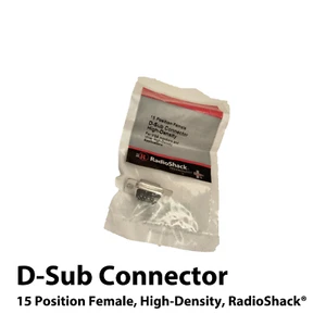 D-Sub Connector High-Density, 15-Position Female, RadioShack® Brand, For VGA &c. - Picture 1 of 5