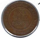 1921 Australia Circulated Half Penny KGV & Denomination within Circle Coin!