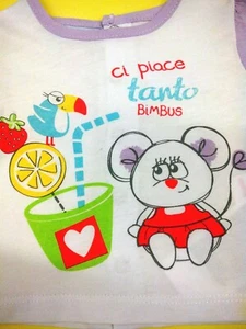 COMPLETINO BIMBA 2 PEZZI CON SHORT FANTASIA - Foto 1 di 4