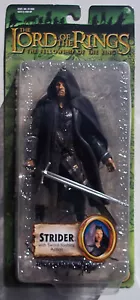 ACTION FIGURE LOTR STRIDER. COMPAGNIA DELL'ANELLO. Con SWORD SLASHING ACTION NOC - Foto 1 di 2