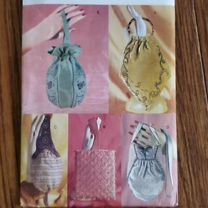 00s Vogue Pattern 7252 Small Beaded Hand Bags Pouch Purse - Picture 1 of 3