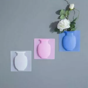 Hot Magic Silicone Bottle Sticker Vase for Glass Wall Flower Pots Decor Reusable - Picture 1 of 16