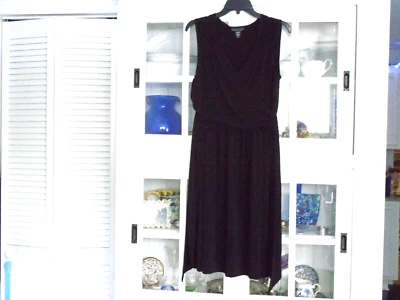 APOSTROPHE STRETCH Ladies size L Pretty V-NECK WRAP UPPER Dress - Image 1 of 4