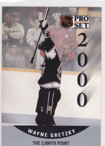 90/91 PRO SET..WAYNE GRETZKY..2000 POINTS..CARD # 703..KINGS..COMBINED SHIPPING - Picture 1 of 1
