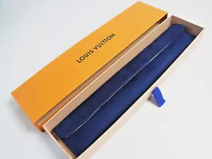 Reloj de viaje LOUIS VUITTON LV azul gamuza pulsera bolsa de almacenamiento nuevo (e - Imagen 1 de 11