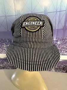 Classic Railroad Train Engineer Youth Ball Cap Hat Fitted One Size Fits Most - Picture 1 of 8