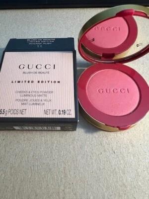 GUCCI Blush De Beauté Cheeks and Eyes 11 INTENSE RUBY 2024 Limited Edition NIB - Image 1 of 4