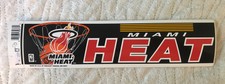 NBA Miami Heat Vintage Circa 1990's Team Logo Basketball Bumper Sticker