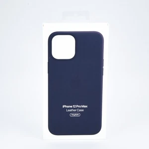 Original Genuine Apple Leather Snap Case Cover For iPhone 12 Pro Max Deep Violet - Photo 1 sur 9