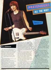 1983 Pretenders Chrissie Hynde Promo & MAGAZINE ARICLE by J. Kordosh (2084) - Picture 1 of 1