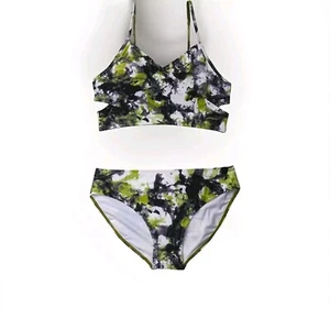 Girls' Coral Reef Beach Sport Wrap Around Bikini 2 Piece Swimsuit Sz 6 - Picture 1 of 5