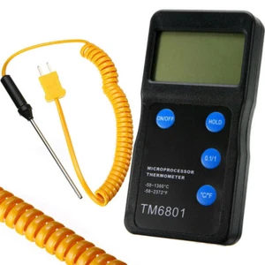 K Typ Digital Hochtemperatur-Thermometer Pyrometer und Sonde 1300 ℃ 2327 ℉ DA - Bild 1 von 8