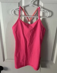 Ivivva Tumblin' racerback Tank top girls Size 10 in hot pink NWT - Picture 1 of 3