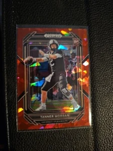 Tanner Morgan 2023 Panini Prizm Draft Picks No.113 RC Red Cracked Ice Prizm - Picture 1 of 2