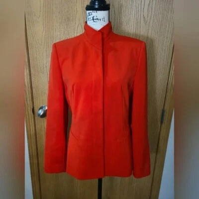 Блейзер Votre Nom Collection красный оранжевый с высоким воротником на пуговицах размер 1 - Изображение 1 из 4