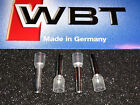 WBT-0453 - 4x WBT Pure Silver/Platinum 6.0 Sq.mm Hi-Fi Crimp Sleeves