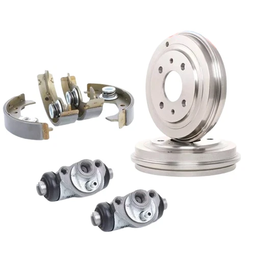 KIT FRENI POSTERIORI COPPIA GANASCE + 2 TAMBURI FIAT SEICENTO CINQUECENTO - Immagine 1 di 4